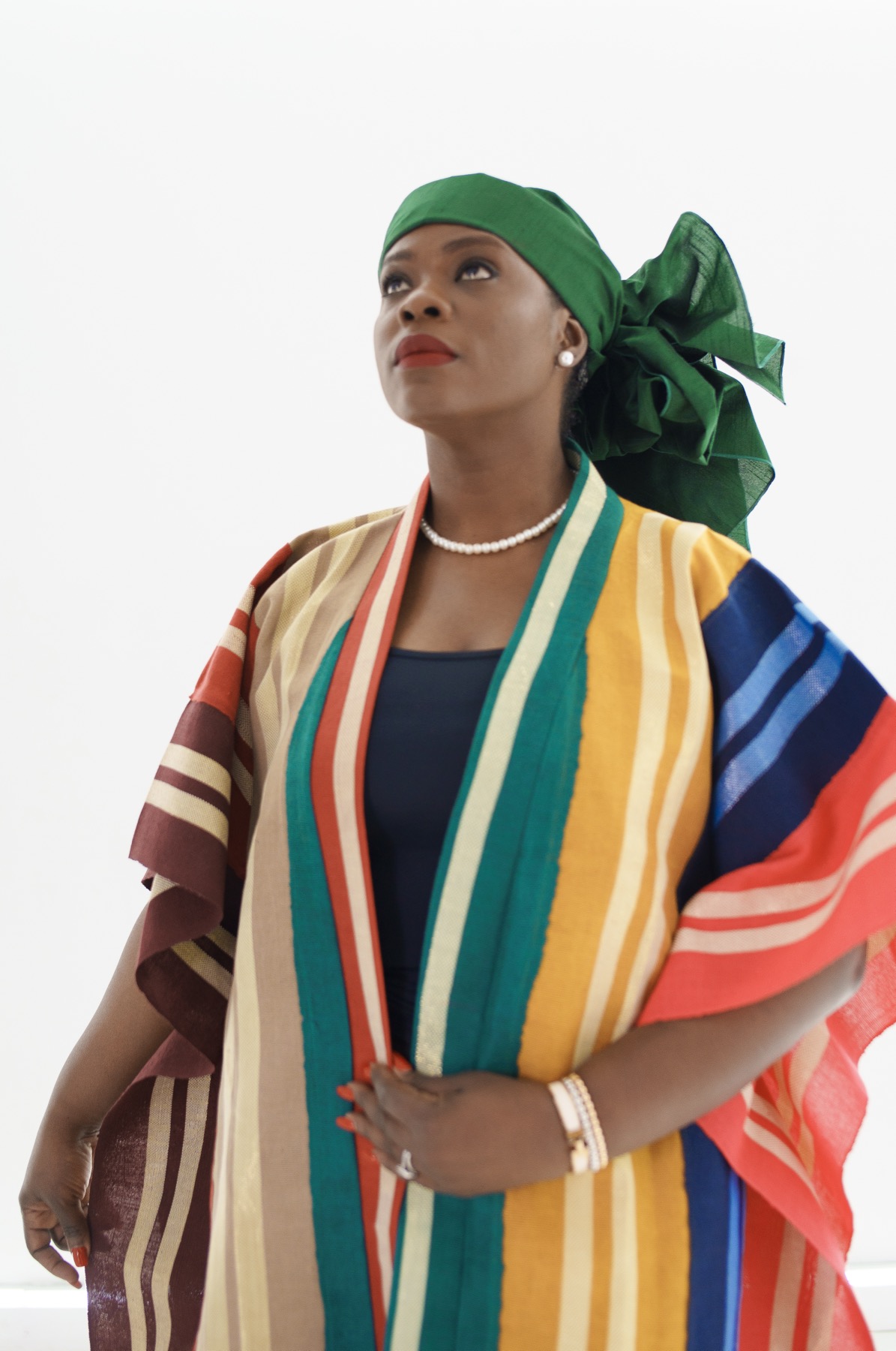 Chika Idoko in vibrant African attire